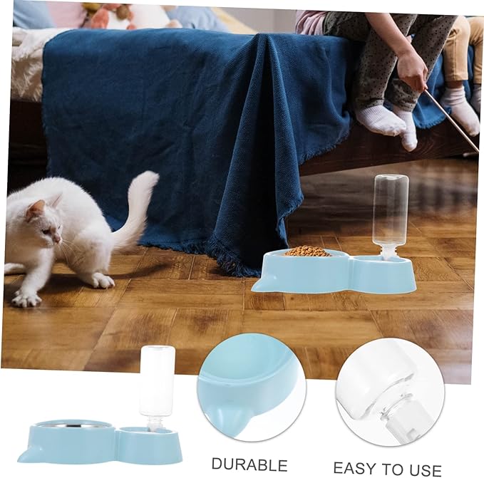 Mikikit 1Pc Automatic Pet Water Feeder Cat and Dog Feeding Bowl Durable Pet Supply with Automatic Water Refill for Home Use and Easy Cleaning