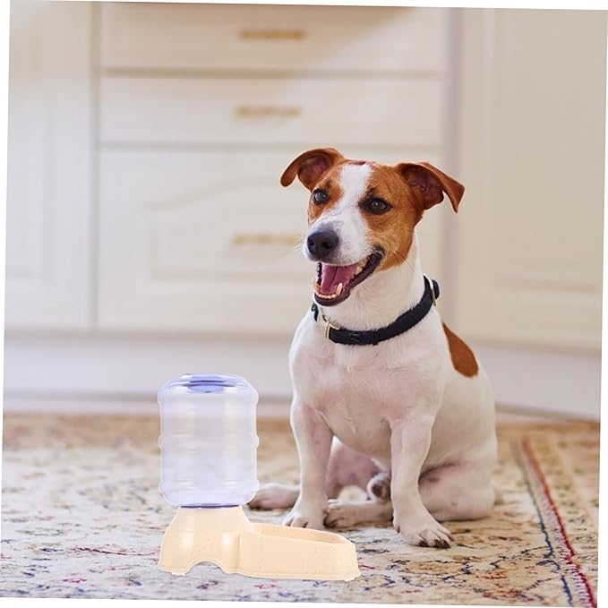 Pet Water Dispenser Bowl Stand Dog Cat Auto Feeder Capacity Spill Design Fountain