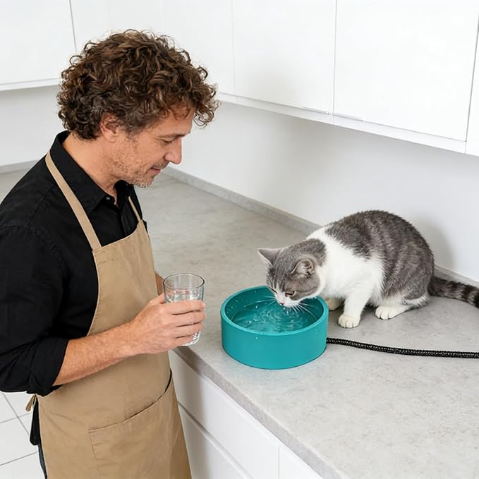 Pet Heating Bowl – Constant Temperature Automatic Cat Dog Feeding Dish, 3.2L Large Capacity | Drop Resistant Base, Electric Heating Design, Winter Warmth Accessory for Rabbits Chickens Birds