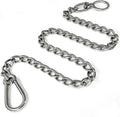 Dog Chain Leash, 304 Stainless Steel Short Lead Metal Heavy Duty Chain DIY Double Dog Leashes Self-Assembly Leashes Extension&Coupler. (304 S/S 24in x 3mm)