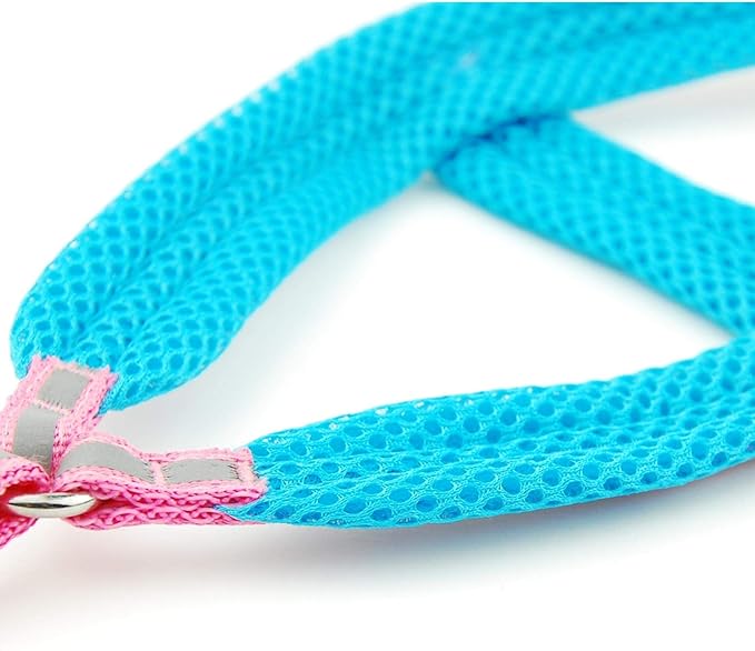 Dog cat sling vest reflective breathable mesh pet products dog leash adjustable collar small dog small dog walking at night