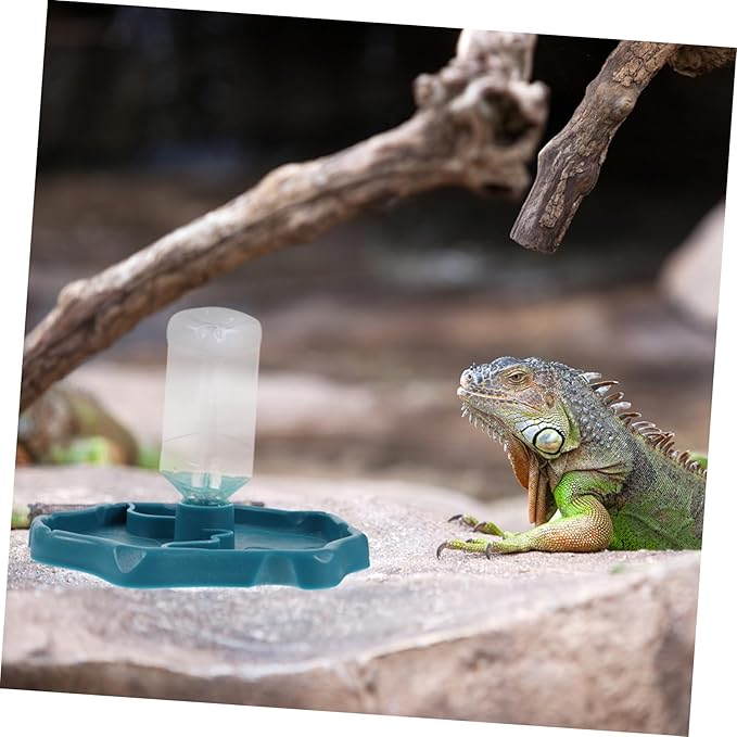 Happyyami Pet Fountain Automatic Reptisoil Automatic Feeder Automatic Water Dispenser Bearded Dragon Tank Accessories Leopard Gecko Supplies Automatic Water Feeder Drinking Fountain Tortoise