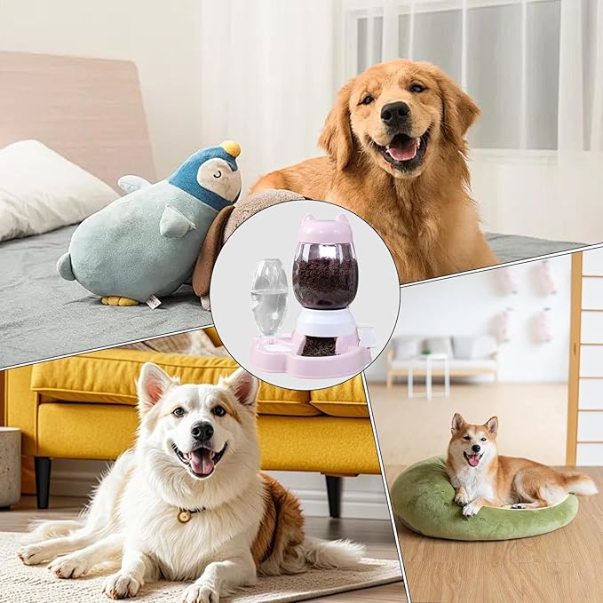 Automatic Dog Feeder, Large Capacity Storage, 1 Piece, Dog Interactive Treat Dispenser Toy, Food Puzzle Slow Feeder, Easy to Disassemble and Clean, for Enrichment Training