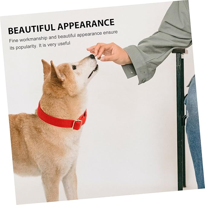 Adjustable Simple Design Dog Collar with Metal Buckle Soft and Comfortable Pet Neck Chain for Dogs for Daily Wear Parties and Photos