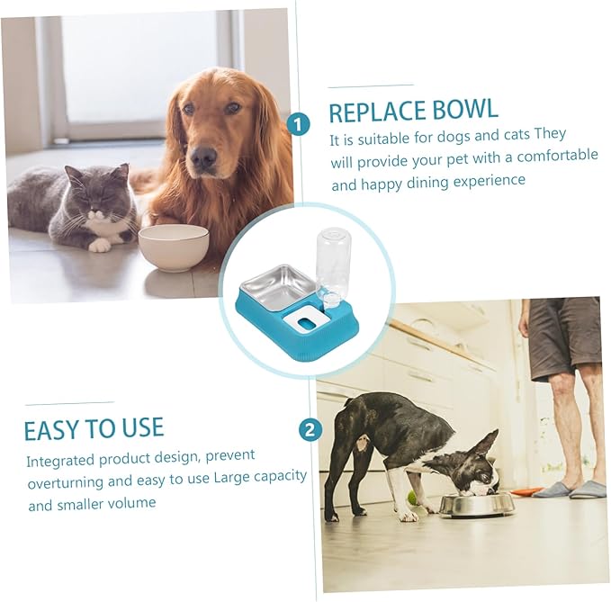 Pet Feeder Automatic Water Dispenser Detachable Dog Bowl for Indoor Use Convenient Pet Food Water for Dogs and Cats Sturdy and Easy to
