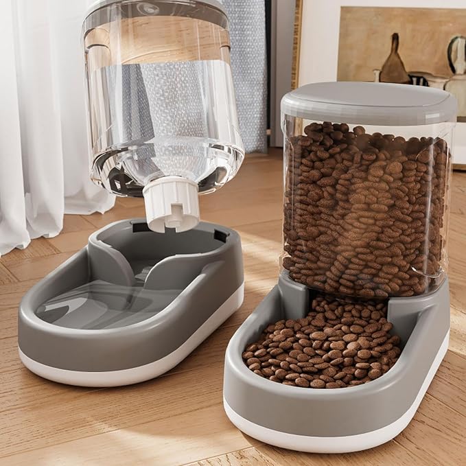 Dog Water Bowl Auto Feeding Bowl Food Feeder Dogs Water Drinking Bowl for Pet Dry Food Treats Water Dispenser