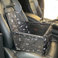 Pet Car Seat for Ford Edge III II I 3.Gen/2.Gen/1.Gen 2007-2021 2022 2023 2024 2025 2026 Dog Car Seat with Leash Portable Dog Bed for Car Washable Foldable Car Pet Bag,Black Bone Print