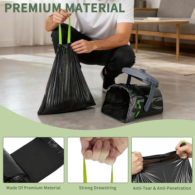 Replacement Bags Compatible with Pupzle,Portable Drawstring Refill Scooper Bags For Side Clips,Swivel Bin,Dog Poop,75PCS