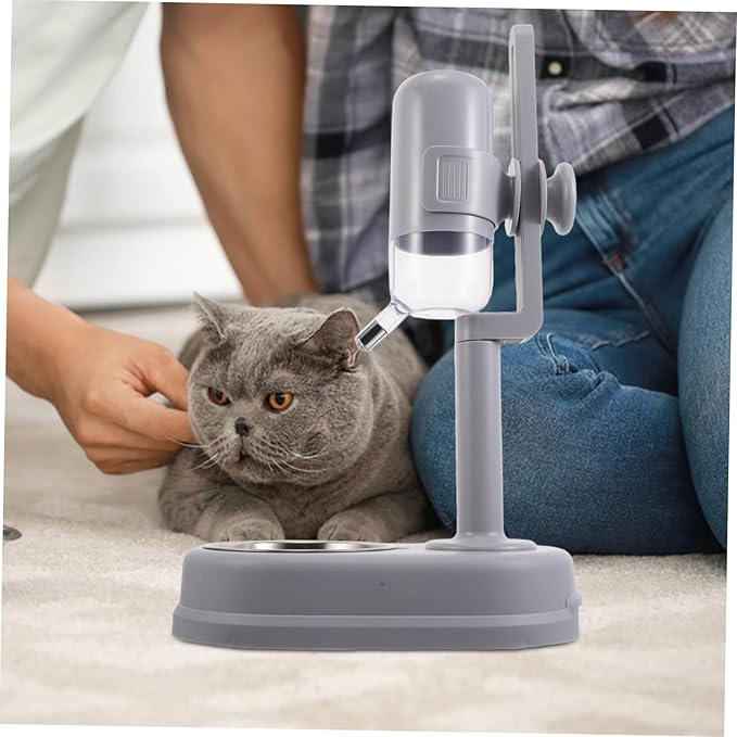 SUPVOX Automatic Waterer Double Layer Pet Feeder Food Water Dispenser for Dogs Cats Space-Saving Cage Hanging Feeder