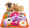 Snuffle Mat for Dogs,Dog Feeding Mat Sniff Mat Interactive Dog Puzzle Mat for Training and Stress Relief Encourages Natural Foraging Skills (Bright Orange)