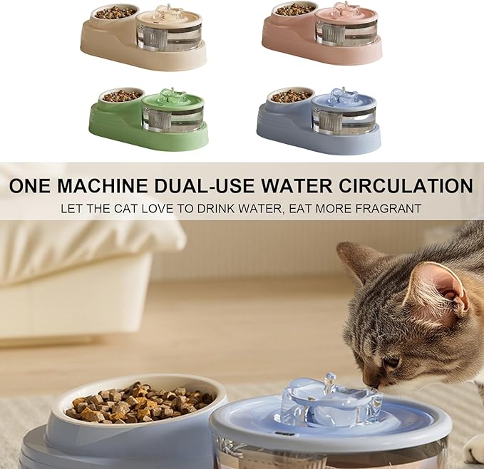 Automatic Dog Feeders and Water Dispenser Set Pet Water Drinking Dispenser for Home and Outdoor Activity Hygienic Waterer