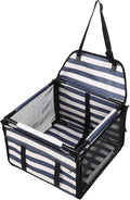 Asixxsix Foldable Dog Car Seat, Waterproofing Oxford Cloth PVC Pet Travel Carrier, Multi Functional Space Saving Foldable Pet Car Seat for Small Dogs Cats
