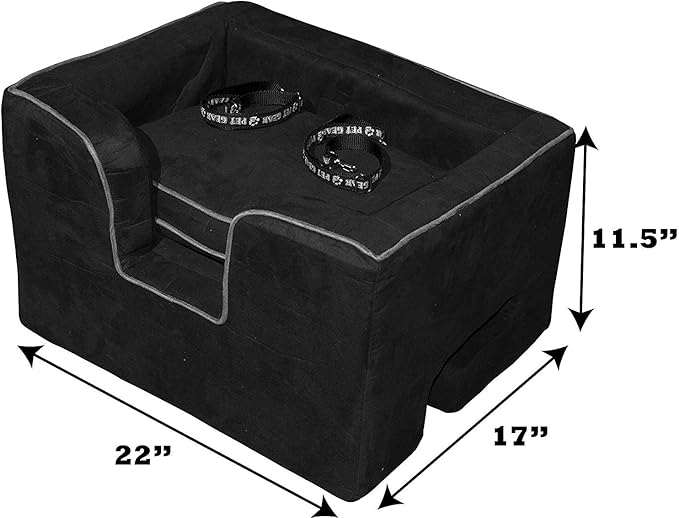 Pet Gear Lookout Booster Car Seat, Removable Comfort Pillow, Safety Tether Included, Installs in Seconds, No Tools Required