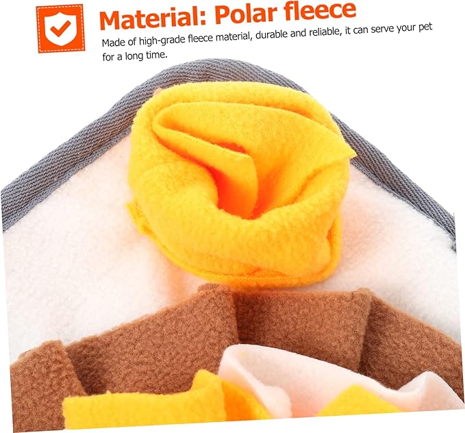 VICASKY Little Pet Snuffle Mat for Rabbits and Small Animals Interactive Nose Work Feeding Mat with Non Slip Base Durable and Machine Washable Stimulates Foraging Instincts