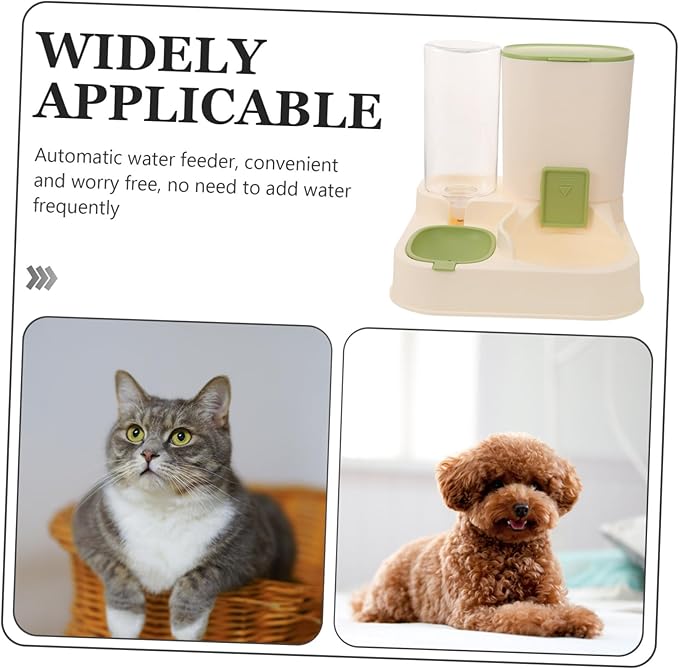 Automatic Pet Water Feeder Food Dispenser for Dogs and Cats Detachable Design Dry Wet Food Separation Easy to Suitable for Animals Capacity Water Bowl