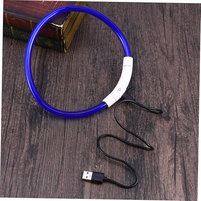 UPKOCH Led Dog Collar USB Rechargeable Glowing Pet for Night Safety Energy-Saving -Friendly Design