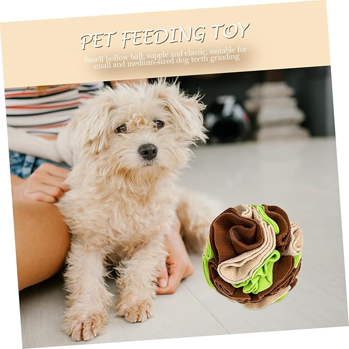 VICASKY PET Dog Sniff Ball Interactive Snuffle Toy for Dogs Chewing and Treat-Dispensing Sturdy Design for Sniffing Training and Playtime