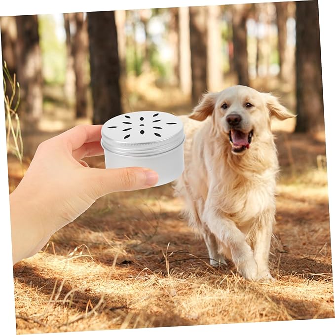 Yardwe 10pcs Dog Scent Training Tool Kit Aluminum Sniffle Box for Nose Work and Bite Resistant for Pet Training and Scent Detection Activities