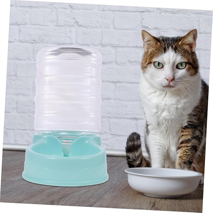 BESPORTBLE Automatic Dog Water Feeder and Cat Water Dispenser Durable Pet Watering Station with Unique Design Shatter-Resistant Material for Home Decor and Pet Hydration