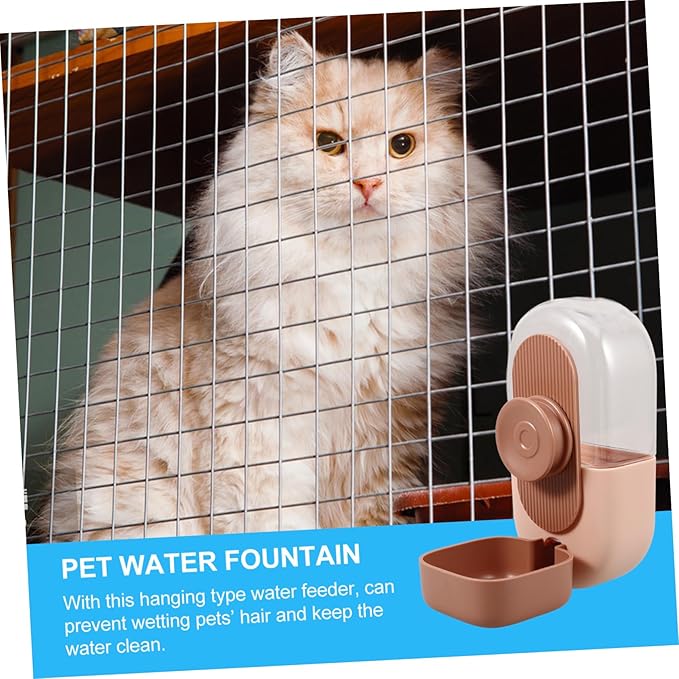 POPETPOP Hanging Pet Water Dispenser for Dogs and Cats Automatic Water Feeding Device Easy to Install for Cages and Crates