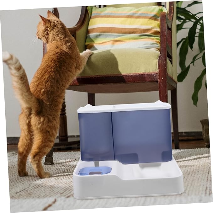 Sosoport Sturdy Pet Drinking Feeder Automatic Pet Waterer Bowl Filter for Small to Medium