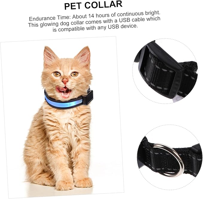 USB Charging Pet Collar Led Flashing Collar for Dogs Night Safety Accessory Fashionable Puppy