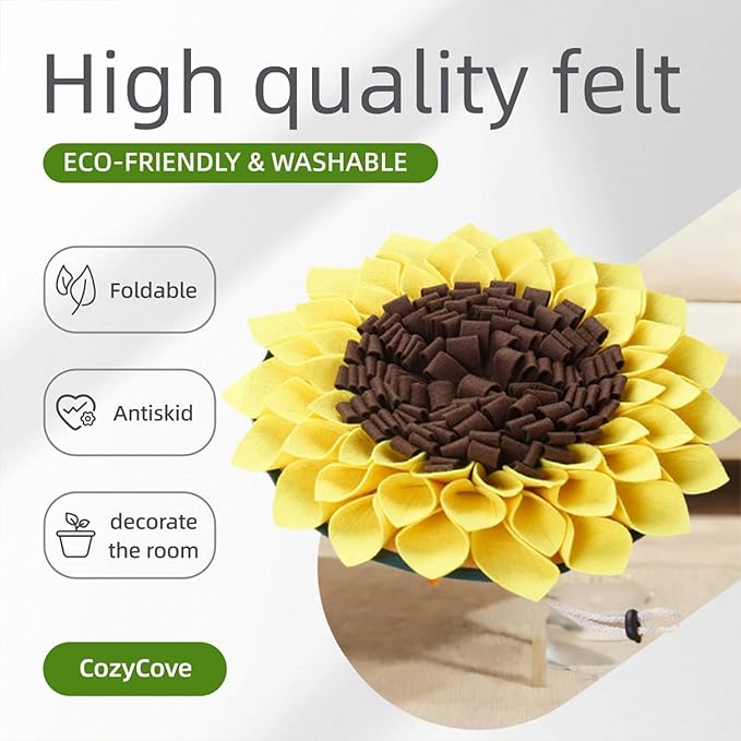 Snuffle Mat for Dogs Feeding Mat Flower Encourages Natural Foraging Skills Dog Toys Dog Treat