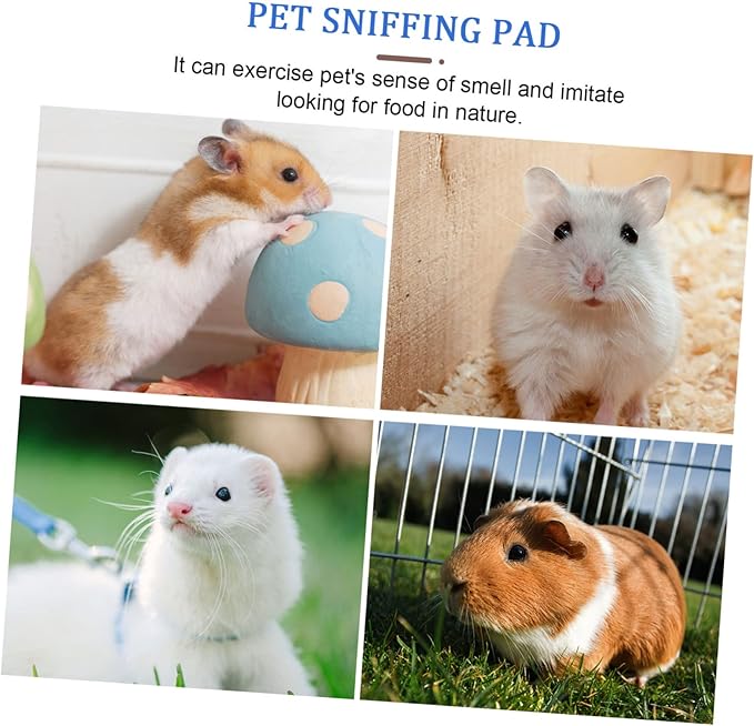 Pet Sniffing Pad Rabbit Feeding Mat Non-Slip Polar Fleece Dog Treats for Small Animals