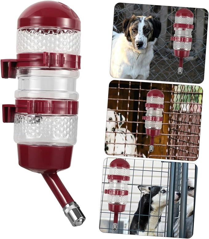 Large Hanging Dog Water Dispenser Automatic PET Feeder for Cats and Dogs Water Bottle Ball Valve for Kennels and Cages