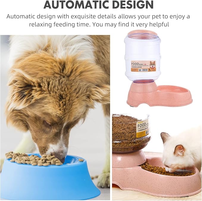 Automatic Pet Food Dispenser Capacity for Cats and Dogs Feeder Bowl Compact Design for Home Use Pet Supplies for Easy Feeding