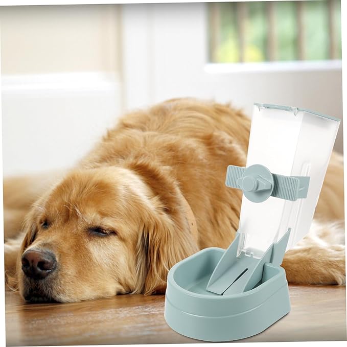 Automatic Pet Feeder Hanging Dog Food Dispenser Removable Tray for Easy Cleaning Deepened Bowl Design to Prevent Overflow for Puppies and Dogs