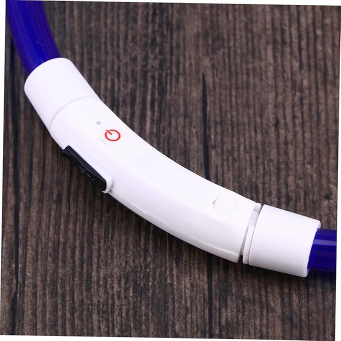 LED Light Dog Collar 50cm Long Rechargeable Waterproof and Flexible for Nighttime