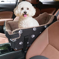 Center Console Dog Car Seat, Pete Console Car Seat for Cats Dogs Middle (Black)