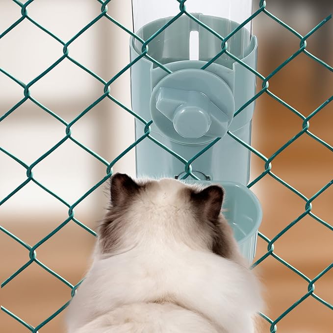 Automatic Dog Water Dispenser Pet Waterer Portable Cat Cage Water Feeder Material