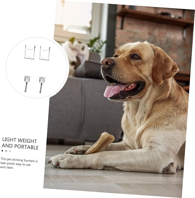 Happyyami 4pcs Pet Water Bottle Dispenser Portable Drinking Tool Easy to Clean Safe Material