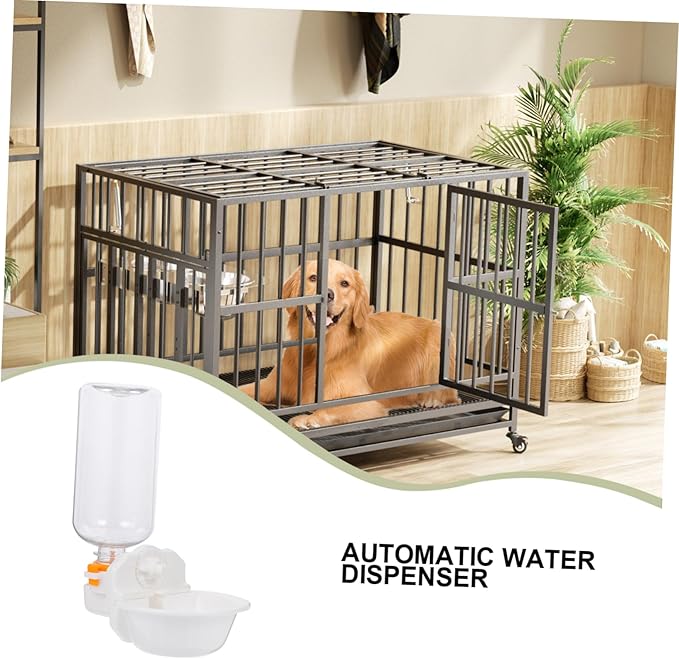 Automatic Pet Water Feeder for Cats Dogs and Pigeons Hanging Cage Drinking Tool White Ideal Portable Pet Drinking Water Dispenser for Indoor and Outdoor Use
