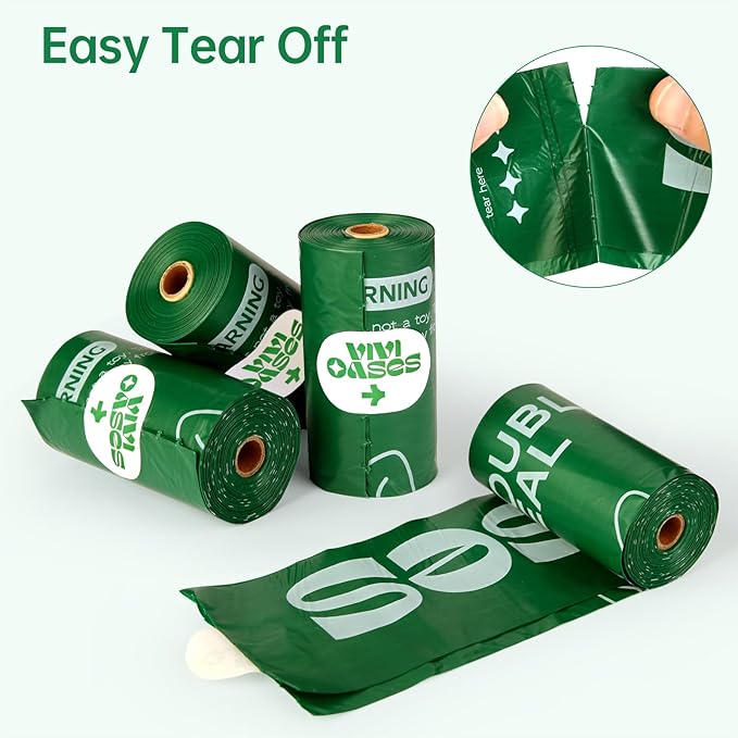 VIVIOASES Dog Poop Bags Rolls, Heavy Duty and Extra Thick Poop Bags for Dogs, Guaranteed Leak Proof, Lavender Scented, 240 Count