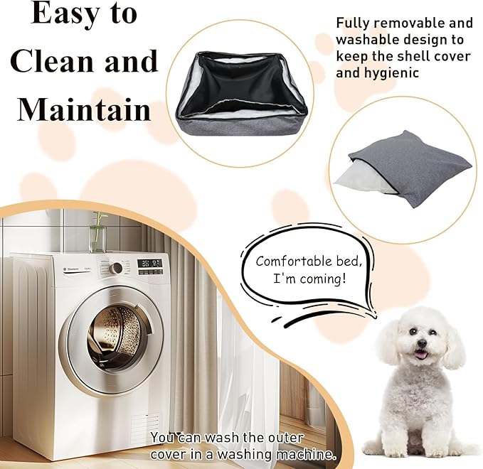ETIAL Dog Car Seat for Small & Medium Dog, Non-Slip Dog Carriers with Storage Pockets and Dog Safety Leash, Portable Pet Travel Carrier Bed for Car, Truck, and SUV (Grey,22.4"x21.7"x13.8")