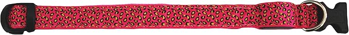 Petitebella Pet Supply Accessory Strength Leopard Xtracycle Buckle Dog Leash with LED Light (Medium, Hot Pink)
