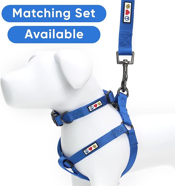 Pawtitas Personalized Dog & Puppy Harness Extra Small Blue Custom ID Tag Adjustable No Pull Vest