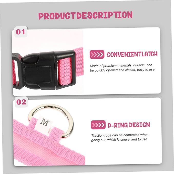 ibasenice 1set Rechargeable Led Dog Collar Neon Pet Neck Decor for Puppies Comfortable Skin-Friendly Design for Night Safety for