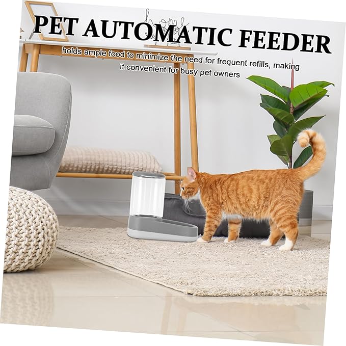 MERRYHAPY Automatic Cat Feeder Water Dispenser Feeder Airtight Dog Food Container Auto Water Dog Bowl