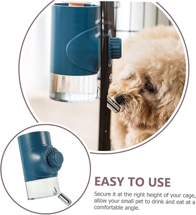 Pet Water Dispenser Bottle for Dogs and Cats Automatic Hanging Water Feeder Non- Design for Pet Cage Easy to Install for Animals