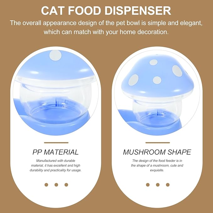POPETPOP Automatic Cat Feeder Gravity Design Pet Food Dispenser for Cats and Dogs Durable and Easy to Fill Convenient Feeding for Home Use
