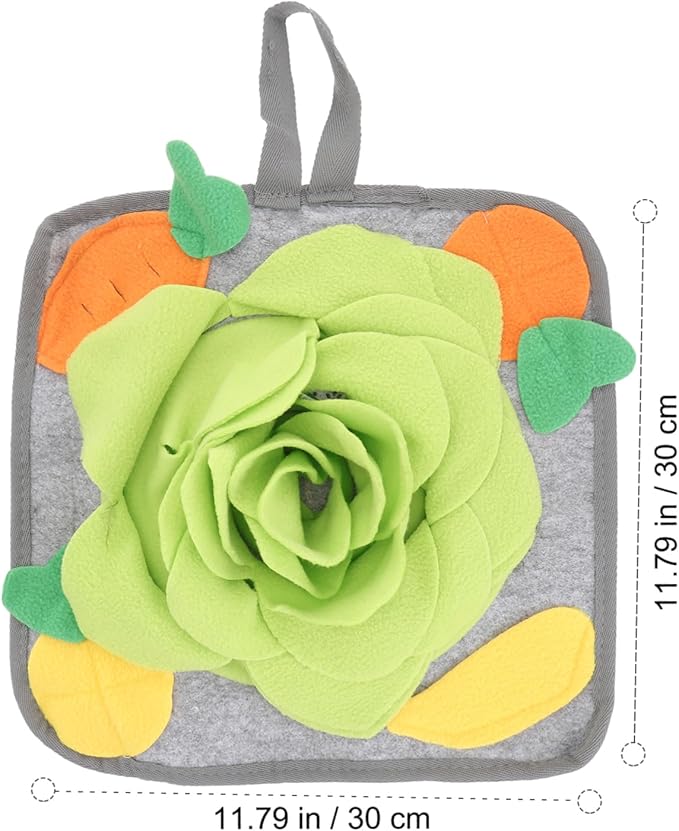 BESPORTBLE Rabbit Foraging Mat Interactive Slow Feeding Pad Intelligence Toy for Rabbits Nose Work Training Relief Pad Unique Pattern