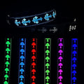 USB-C led Light up Dog Collar, 3D Design Comfortable and Soft Material,Multicolored Lighting，Night Dog Collar (CR, M(15.7-19.7"))