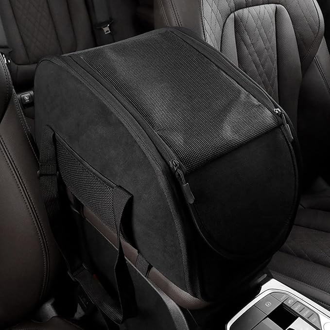 Puppy Car Booster Seat - Small DogsPet Seat, Puppy Car Seats - Pet Booster Seats, Soft Washable Travel Accessories | Secure Bed Safety Harness,