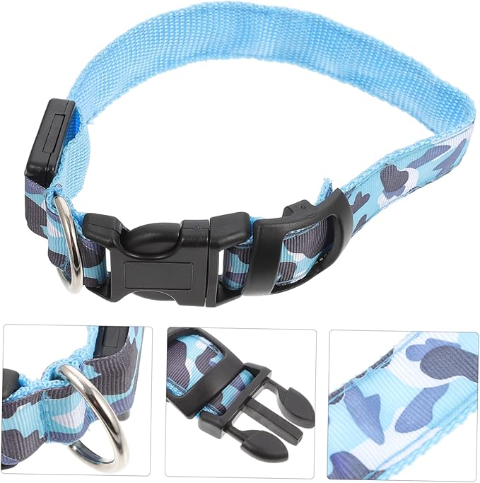 Luminous LED Dog Collar for Pets Durable Glowing Pet Collar for Nighttime Safety Rechargeable and Comfortable Design