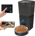 Automatic Cat & Dog Feeder with Camera, 6L Smart WiFi Pet Food Dispenser for Small Pets - Timed Feeding App, Battery Backup, Voice Recorder, Night Vision & Portion Control