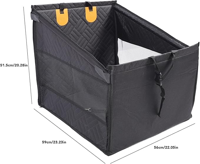 Dog Car Seat, Portable Dog Booster Seat Oxford Fabric Breathable Pet Car Seat Travel Bed for Small Medium Dogs Puppy